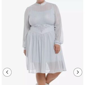 Beetlejuice Astrid Costume Long Sleeve Chiffon Dress Size XL